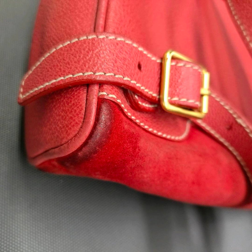 GUCCI Bamboo Backpack Red